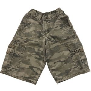Boys Wrangler Camo Cargo Shorts